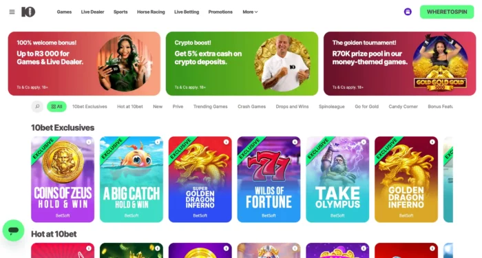 10bet Casino Home Sa