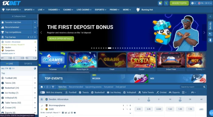 1xbet Casino Home Sa