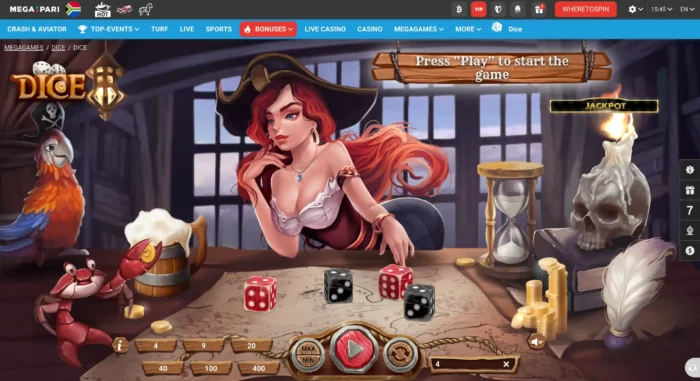 Megapari Casino Dice Game Za