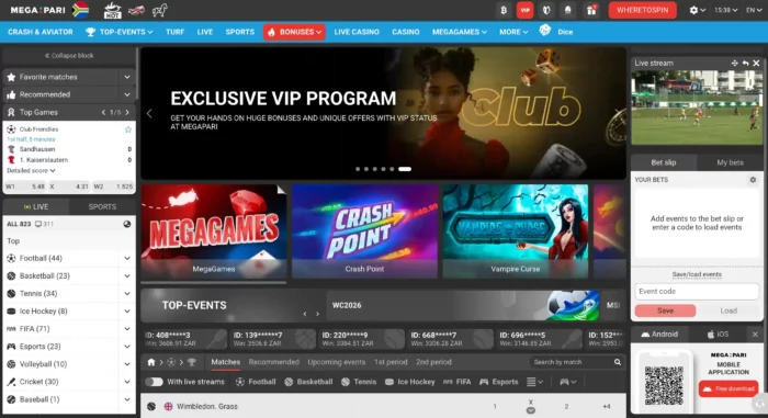 Megapari Casino Home Za