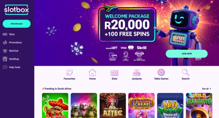 Slotbox Casino Home